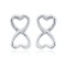 AES154 | 925 Silver Infinity Heart Stud Earrings