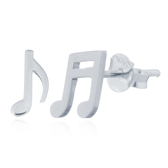 AES158 | 925 Silver Musical Note Stud Earring