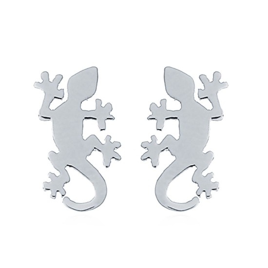 AES159 | 925 Silver Lizzard Stud Earrings