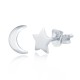 AES161 | 925 Silver Moon & Star Stud Earrings