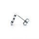 AES171 | 925 Silver Rhodium Plated CZ Set Clover Studs