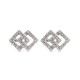 AES176 | 925 Silver Rhodium Plated CZ Set Studs