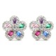 AES182 | 925 Silver Rhodium Plated CZ Set Studs