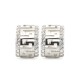 AES184 | 925 Silver Rhodium Plated CZ Set Studs