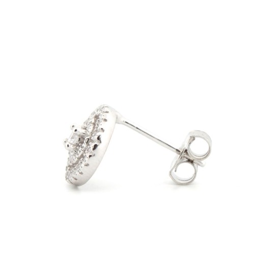 AES187 | 925 Silver Rhodium Plated CZ Set Studs