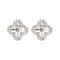 AES193 | 925 Silver Rhodium Plated CZ Set Studs