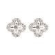 AES193 | 925 Silver Rhodium Plated CZ Set Studs