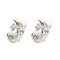 AES196 | 925 Silver Rhodium Plated CZ Set Studs