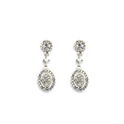 AES197 | 925 Silver Rhodium Plated CZ Set Studs