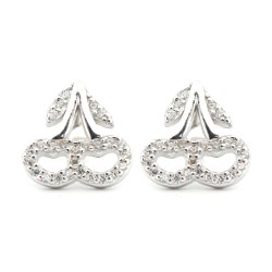 AES199 | 925 Silver Rhodium Plated CZ Set Studs