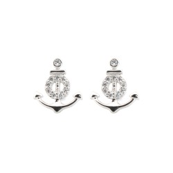 AES200 | 925 Silver Rhodium Plated CZ Set Studs