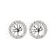 AES202 | 925 Silver Rhodium Plated CZ Set Studs