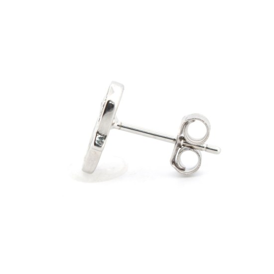 AES203 | 925 Silver Rhodium Plated CZ Set Studs