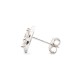 AES204 | 925 Silver Rhodium Plated CZ Set Studs