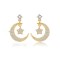 AES211 | 925 Silver 14ct Gold Plated CZ Set Studs