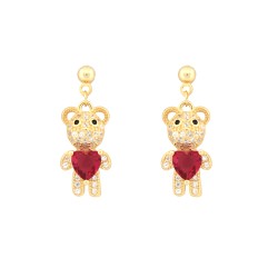 AES218 | 925 Silver 14ct Gold Plated CZ Set Studs