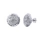 925 Silver 10mm St George & Dragon Stud Earrings