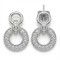 925 Sterling Silver CZ Horseshoe Drop Earrings