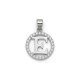 925 Sterling Silver CZ Letter E Pendant Set