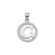 925 Sterling Silver CZ Letter G Pendant Set