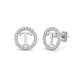 925 Sterling Silver CZ Letter T Pendant Set