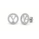 925 Sterling Silver CZ Letter Y Pendant Set