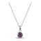ANC004 | JN Jewellery 925 Silver Amethyst Necklace On 18" Chain