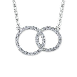 ANC067 | 925 Silver Intertwined Circle Necklace