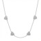925 Sterling Silver CZ Heart Necklace