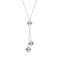 ANC116 | 925 Sterling Silver CZ Clover Y-Necklace