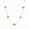 ANC117-GP | 925 Sterling Silver Gold Plated CZ Clover Necklace