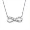 925 Sterling Silver CZ Infinity Necklace