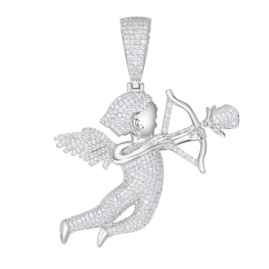 APD177 | 925 Silver CZ Set Cupid Pendant