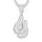 APD178 | 925 Silver CZ Set Pair Boxing Gloves Pendant