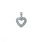 APD204 | 925 Silver CZ Set Heart Pendant