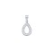 APD217 | 925 Silver CZ Set Tear Drop Pendant