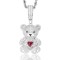 APD237 | 925 Silver CZ Set Teddy Pendant