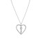 925 Sterling Silver Heart Infinity Pendant Necklace