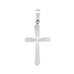 APX031 | JN Jewellery 925 Silver Stamped  Diamond Cut Cross