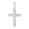 APX046 | 925 Silver Baguette CZ Set Cross