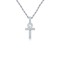 APX047 | 925 Silver Anc Style Baguette CZ Set Cross