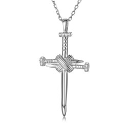 APX052 | 925 Silver Nail Cross