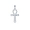 APX055 | 925 Silver CZ Set Anc Style Cross