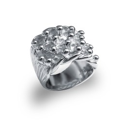 ARN015-T | 925 Silver Four Row Keeper Ring