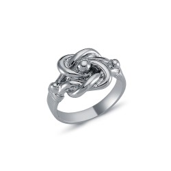 ARN084-T | 925 Silver Knot Ring