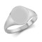 ARN117 | JN Jewellery 925 Silver Oval Polished Signet Ring