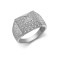 ARN131A | JN Jewellery 925 Silver CZ Set Pyramid Ring
