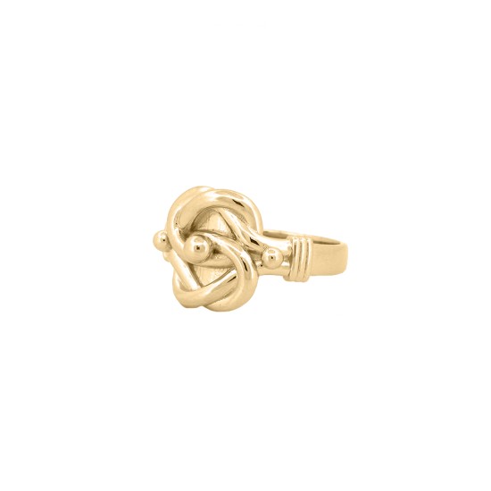 ARN160-GP | 925 Silver Gold Plated Knot Ring