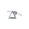 ARN172 | 925 Silver Rhodium CZ Set Twin Triangle Ring