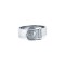 ARN176 | 925 Silver Rhodium CZ Set Buckle Ring